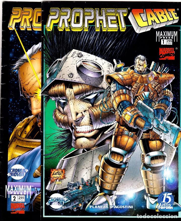 C&oacute;mics: PROPHET / CABLE de Liefeld y otros. Colecci&oacute;n completa (2 n&ordm;s) Forum, 1998. - Foto 1