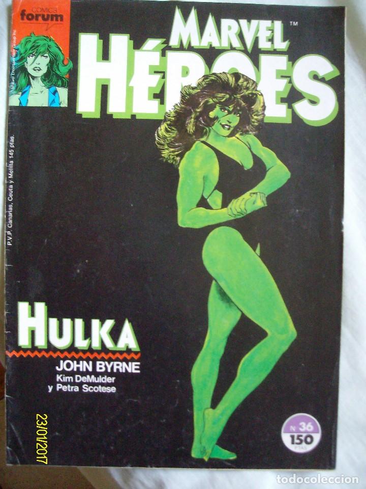 C&oacute;mics: MARVEL HEROES N&ordm; 36 FORUM CON HULKA DE JOHN BYRNE - Foto 1