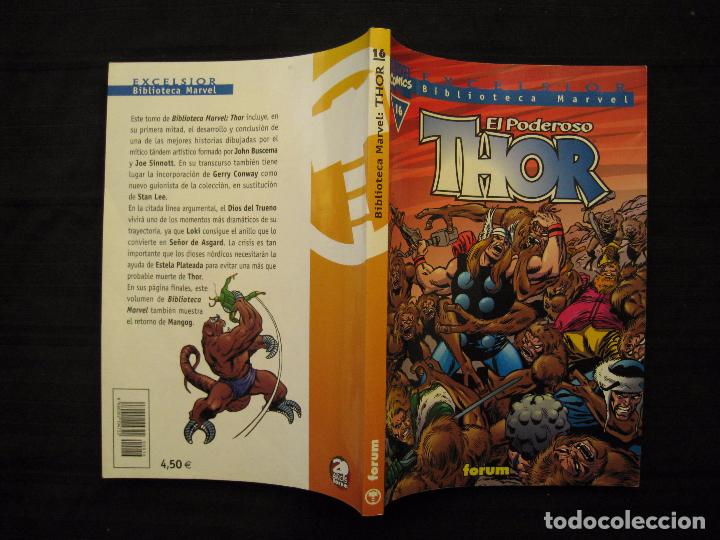 C&oacute;mics: BIBLIOTECA MARVEL EXCELSIOR - EL PODEROSO THOR - N&ordm; 16 - FORUM. - Foto 3