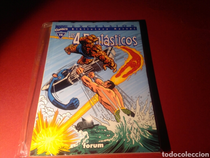 C&oacute;mics: LOS FANTASTICOS 14 BIBLIOTECA MARVEL EXCELENTE ESTADO FORUM - Foto 1
