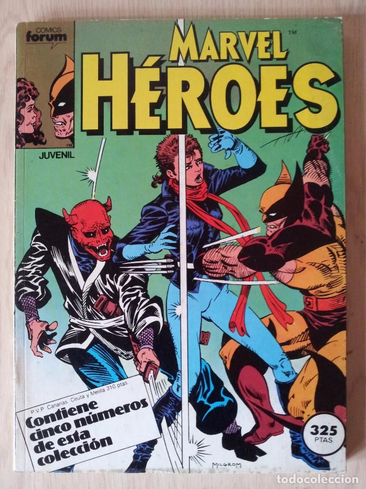 C&oacute;mics: MARVEL HEROES - RETAPADO - 5 NUMEROS - 6,7,8,9 Y 10 - MARVEL COMICS FORUM 1985 - Foto 1