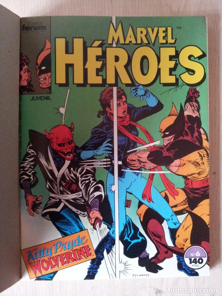 C&oacute;mics: MARVEL HEROES - RETAPADO - 5 NUMEROS - 6,7,8,9 Y 10 - MARVEL COMICS FORUM 1985 - Foto 2