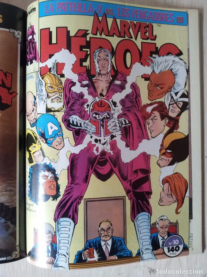 C&oacute;mics: MARVEL HEROES - RETAPADO - 5 NUMEROS - 6,7,8,9 Y 10 - MARVEL COMICS FORUM 1985 - Foto 10