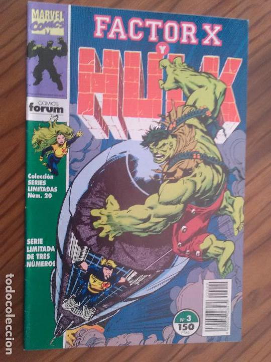 C&oacute;mics: FACTOR X Y HULK 3. COLECCI&Oacute;N SERIES LIMITADAS 20. GRAPA. BUEN ESTADO. - Foto 1