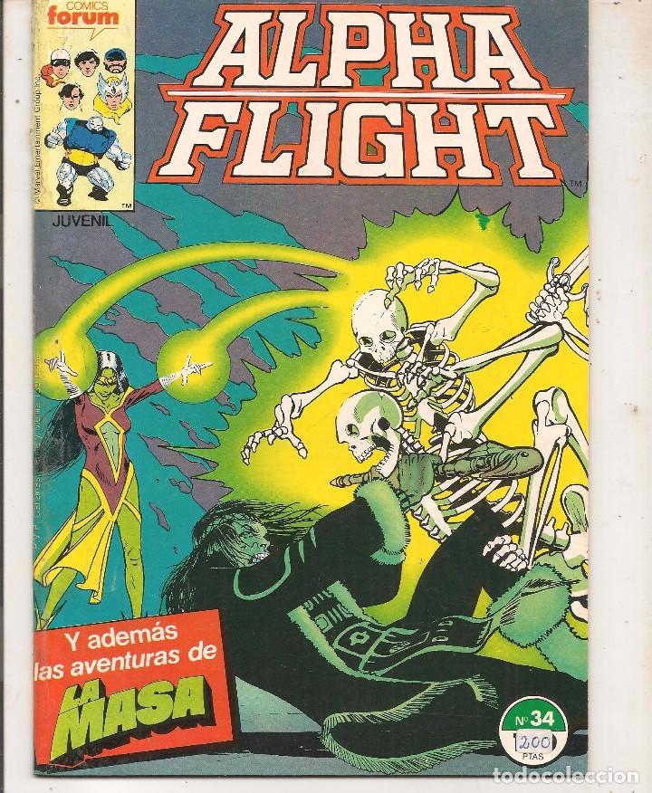 C&oacute;mics: ALPHA FLIGHT. N&ordm; 34. PROCEDENTE DE RETAPADO. FORUM. (MA)C/11 - Foto 1