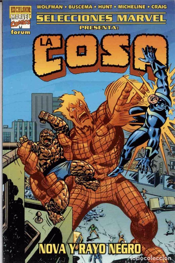 C&oacute;mics: SELECCIONES MARVEL. LA COSA . NOVA Y RAYO NEGRO. FORUM - Foto 1