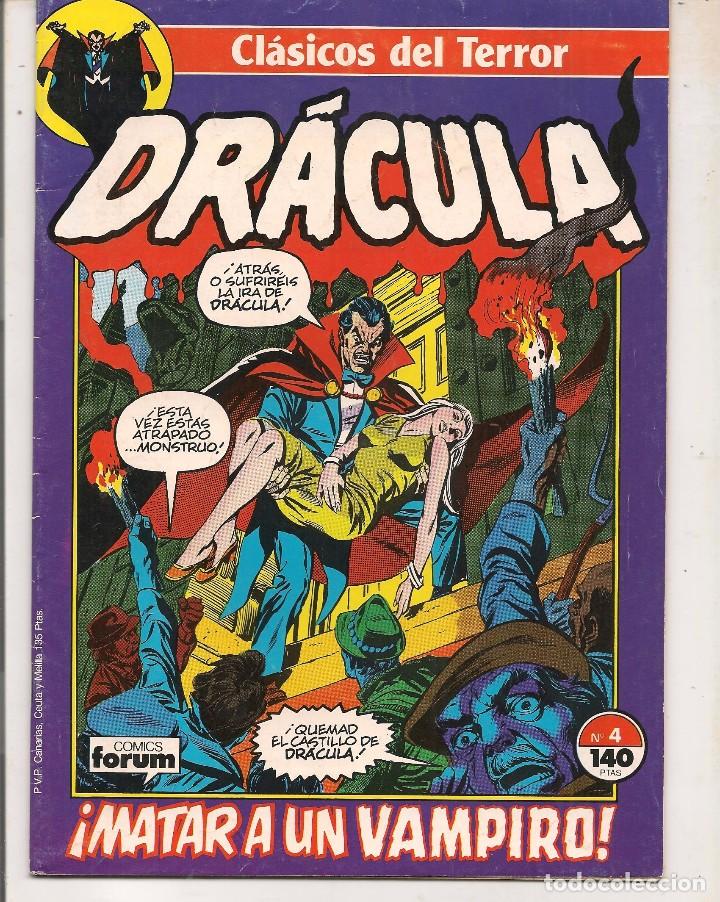 C&oacute;mics: CL&Aacute;SICOS DEL TERROR. DR&Aacute;CULA. N&ordm; 4. FORUM. (RF.MA) C/9 - Foto 1