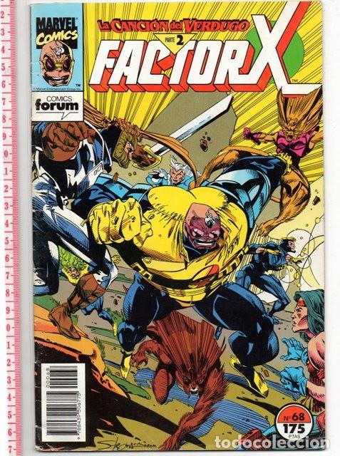 C&oacute;mics: D50 FACTOR X N&ordm; 68 A&Ntilde;O 1993 EDITORIAL PLANETA COMICS FORUM MARVEL - Foto 1