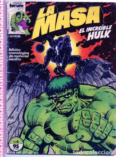 C&oacute;mics: D50 LA MASA N&ordm; 6 A&Ntilde;O 1983 EDITORIAL PLANETA COMICS FORUM MARVEL - Foto 1