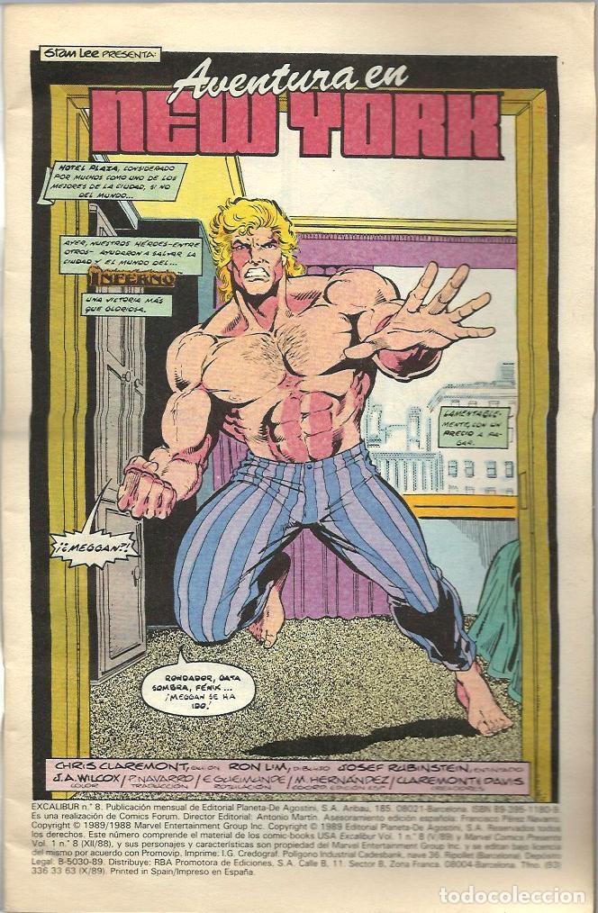 C&oacute;mics: EXCALIBUR N&ordm; 8 EXCELENTE ESTADO FORUM - Foto 2