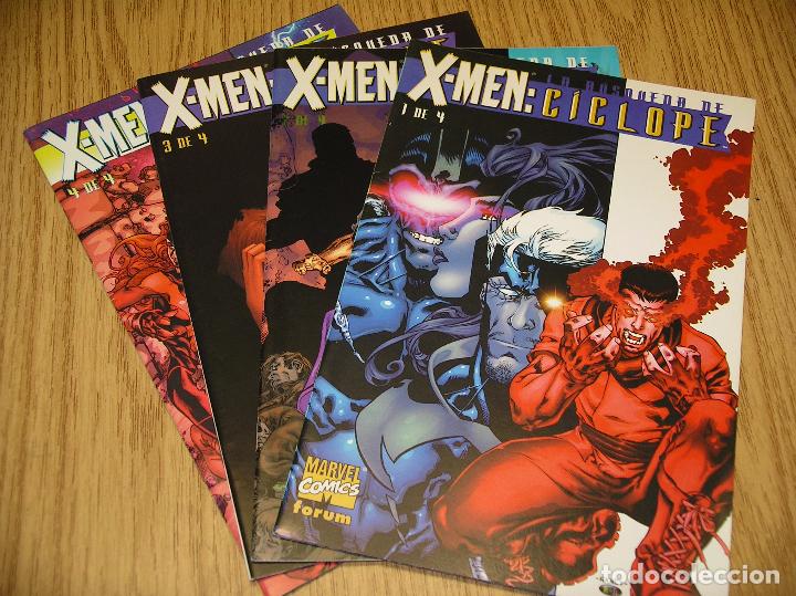 C&oacute;mics: X Men, La b&uacute;squeda de C&iacute;clope, colecci&oacute;n completa, 4 n&uacute;meros, ed. Forum Marvel - Foto 1