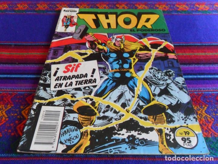 C&oacute;mics: FORUM VOL. 1 THOR EL PODEROSO N&ordm; 19. 1983. 95 PTS. SIF ATRAPADA EN LA TIERRA. - Foto 1