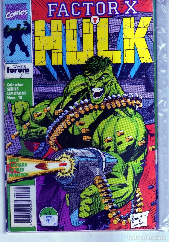 C&oacute;mics: FACTOR X Y HULK - SERIE LIMITADA DE 3 NUMEROS - FORUM - CJ237 - Foto 1