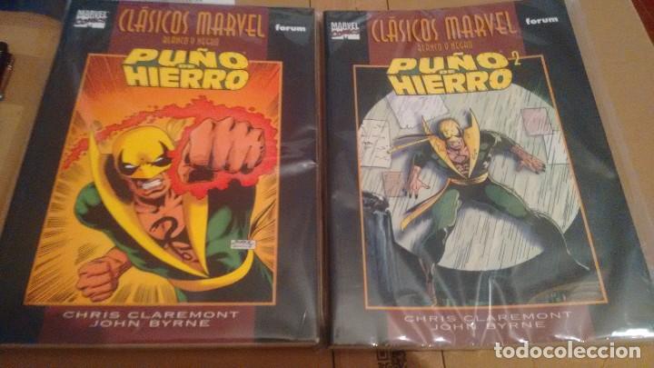 C&oacute;mics: CLASICOS MARVEL PU&Ntilde;O DE HIERRO 1 Y 2 COMPLETA - Foto 1