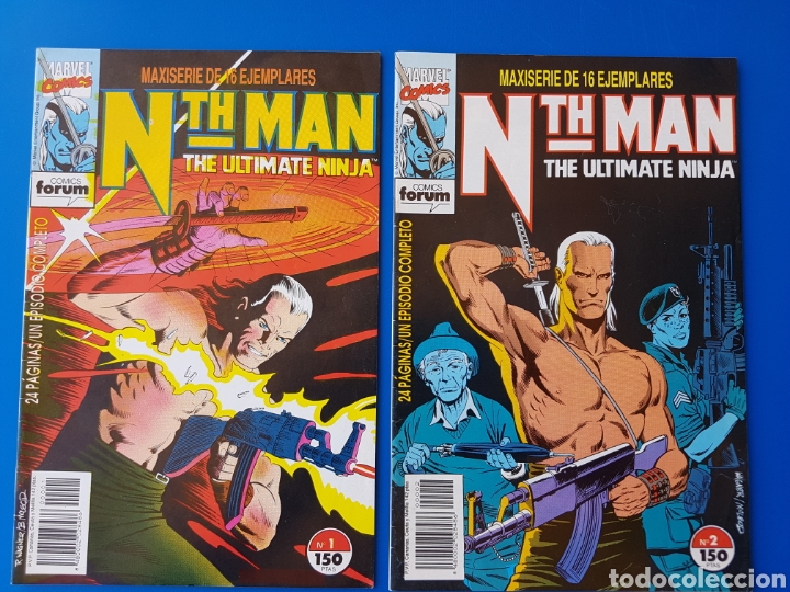 C&oacute;mics: Lote NTH MAN The ultimate ninja N&deg;s 1 y 2 FORUM MARVEL - Foto 1