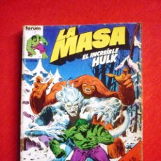 Cómics: COMIC - LA MASA, EL INCREIBLE HULK - RETAPADO 3 - NUMEROS DEL 11 AL 15 - FORUM, 1983-VER DESCRIPCION