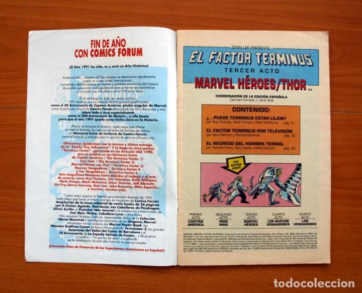 C&oacute;mics: Marvel H&eacute;roes - Thor, El regreso del Terminus original - Extra Invierno 1991 - Comics Forum - Foto 2