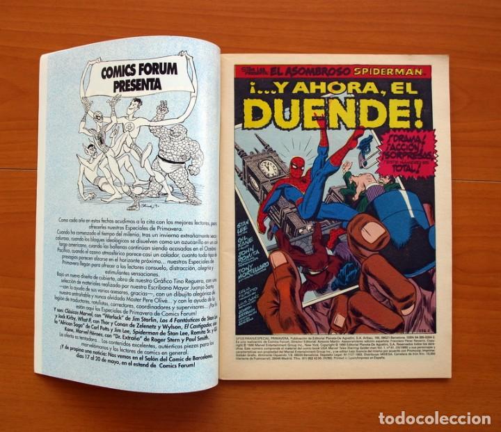 C&oacute;mics: Spiderman, El hombre Ara&ntilde;a, El poder del Duende Verde - Especial Primavera 1990 - Comics Forum - Foto 2