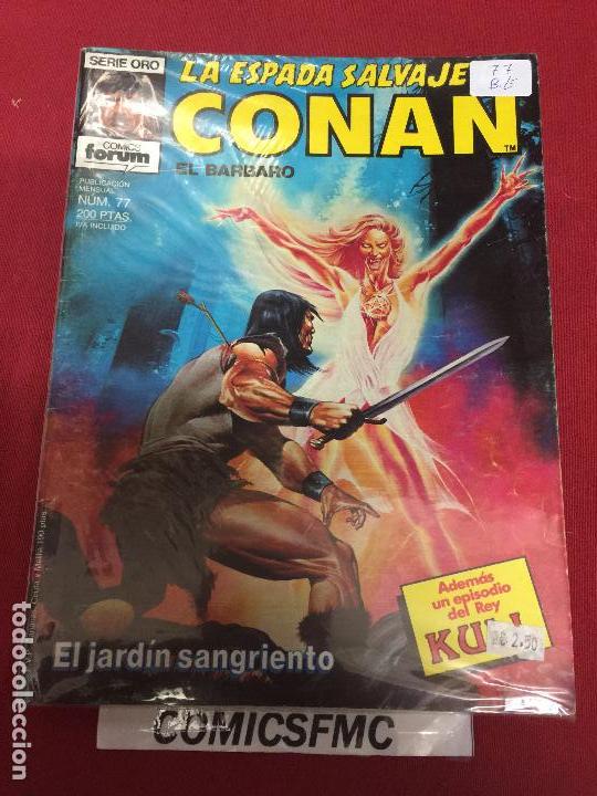 C&oacute;mics: LA ESPADA SALVAJE DE CONAN NUMERO 77 NORMAL ESTADO - Foto 1