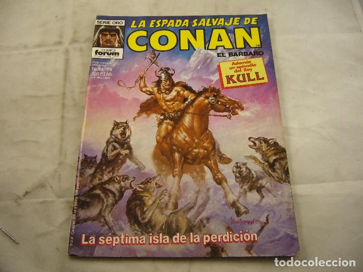 C&oacute;mics: LA ESPADA SALVAJE DE CONAN, EL BARBARO N&ordm;74 - Foto 1