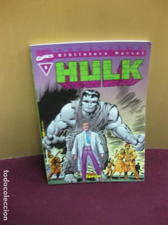 C&oacute;mics: MARVEL COMICS. EXCELSIOR. BIBLIOTECA MARVEL 1. HULK. FORUM.. 2001. - Foto 1