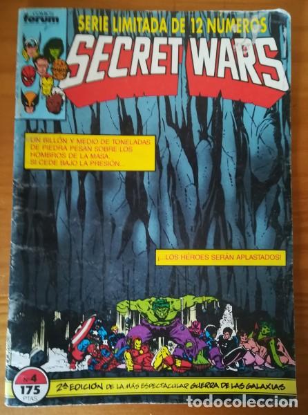 C&oacute;mics: SECRET WARS 4, COMICS FORUM PLANETA DE-AGOSTINI MARVEL GUERRAS SECRETAS