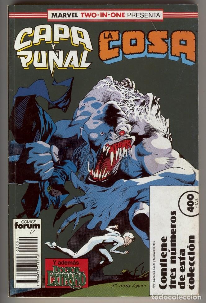 C&oacute;mics: Capa y Pu&ntilde;al La Cosa 16 17 18 Marvel two in One Retapado - Foto 1
