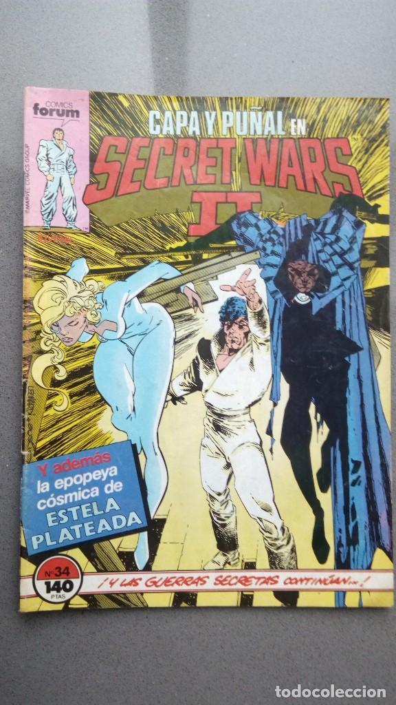 C&oacute;mics: CAPA Y PU&Ntilde;AL EN SECRET WARS II, N&ordm; 34, COMICS FORUM - Foto 1