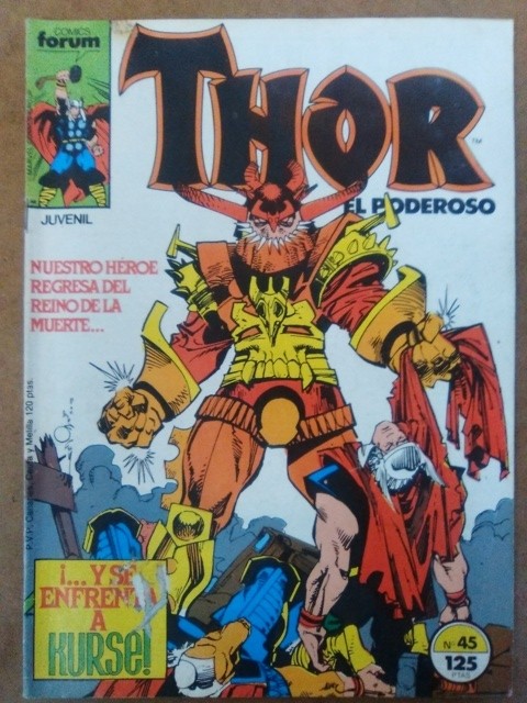 C&oacute;mics: THOR VOL. 1 N&ordm; 45 - FORUM - Foto 1