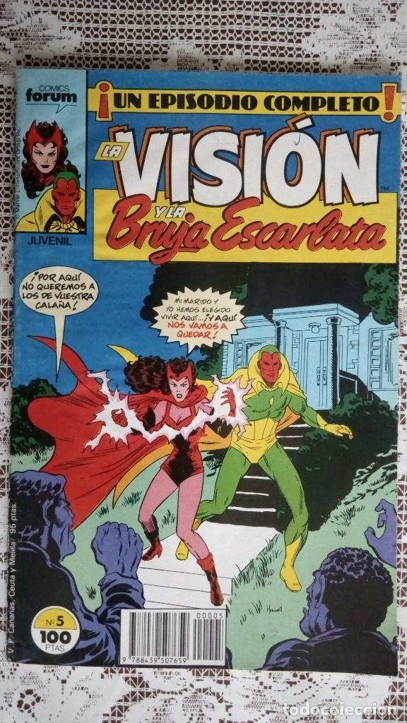 C&oacute;mics: LA VISION Y LA BRUJA ESCARLATA, N&ordm; 5, COMICS FORUM - Foto 1