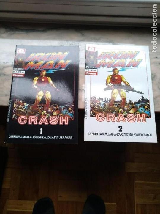 C&oacute;mics: COLECCION COMPLETA - 2 EJEMPLARES - IRON MAN - CRASH - Foto 1