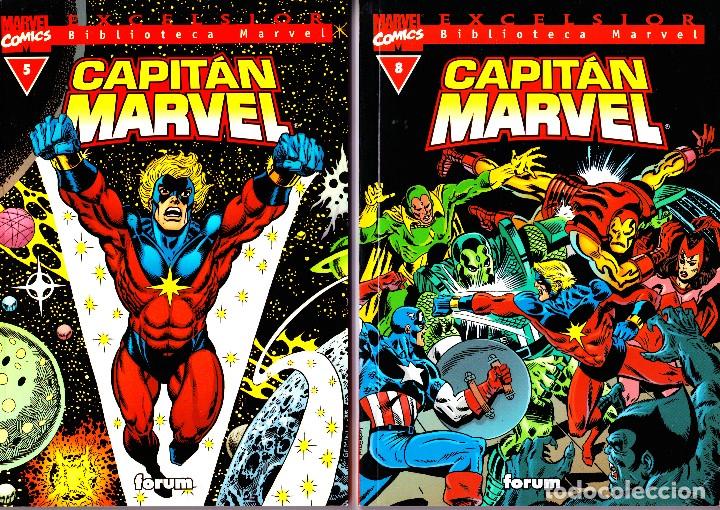 C&oacute;mics: BIBLIOTECA MARVEL EXCELSIOR. CAPITAN MARVEL 7 TOMOS - Foto 4
