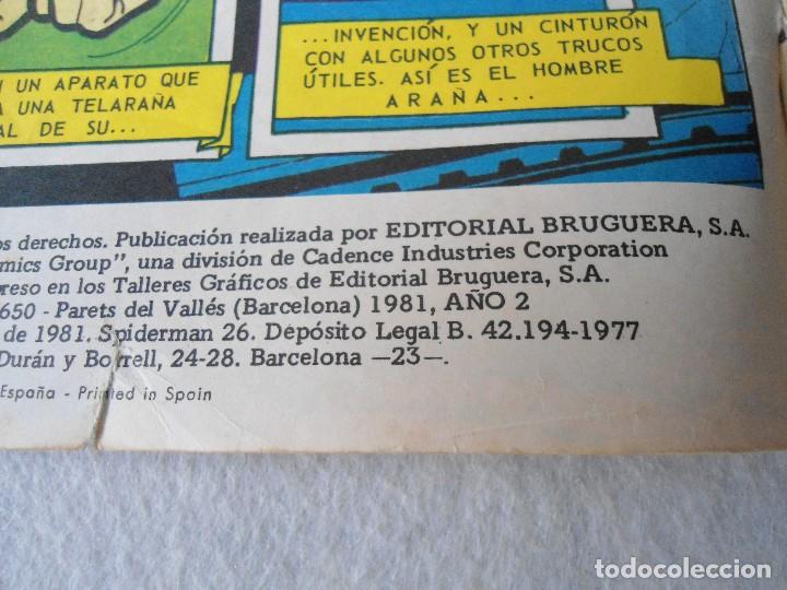 C&oacute;mics: COMIC DE SPIDERMAN N&ordm; 26 A&Ntilde;O 1981 - Foto 6