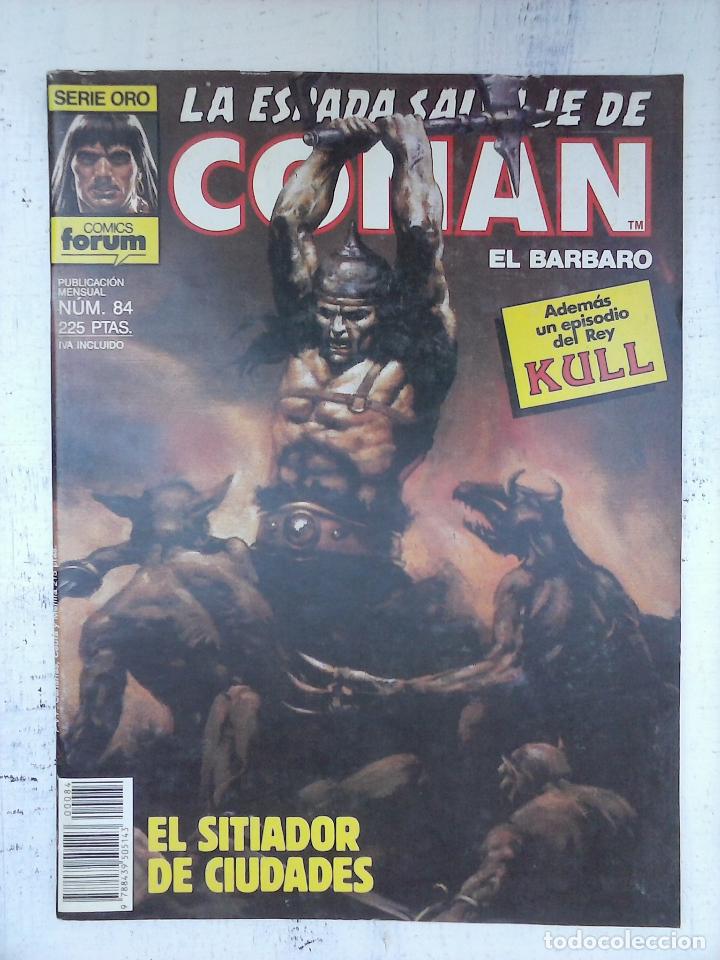 C&oacute;mics: LA ESPADA SALVAJE DE CONAN EL B&Aacute;RBARO 1&ordf; EDICI&Oacute;N N&ordm; 84 - Foto 1