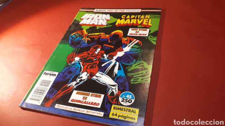 C&oacute;mics: IRON MAN 45 EXCELENTE ESTADO FORUM MARVEL TWO-IN-ONE - Foto 1