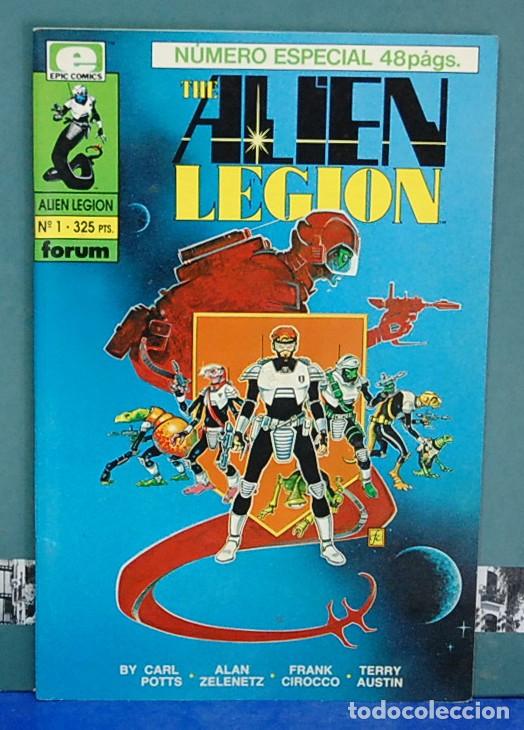 C&oacute;mics: The alien legion. Num. 1 especial 48 p&aacute;ginas. Forum a&ntilde;o 1991