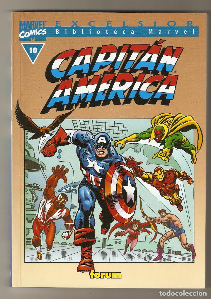 C&oacute;mics: BIBLIOTECA MARVEL - CAPITAN AMERICA N&ordm; 10 - FORUM - EXCELENTE - - Foto 1