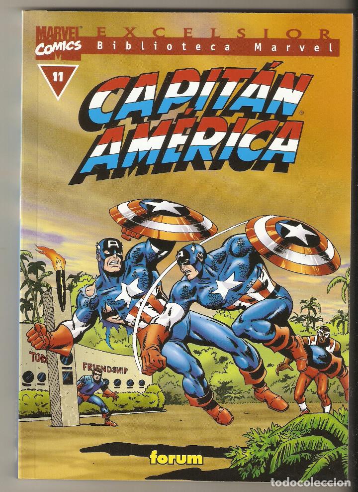 C&oacute;mics: BIBLIOTECA MARVEL - CAPITAN AMERICA N&ordm; 11 - FORUM - EXCELENTE - - Foto 1