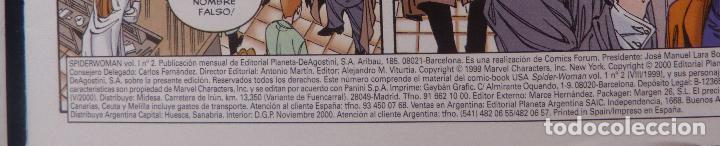 C&oacute;mics: COMICS SPIDER WOMAN,NUMEROS 1 Y 2,MARVEL COMICS,A&Ntilde;O 2000,PLANETA - Foto 6