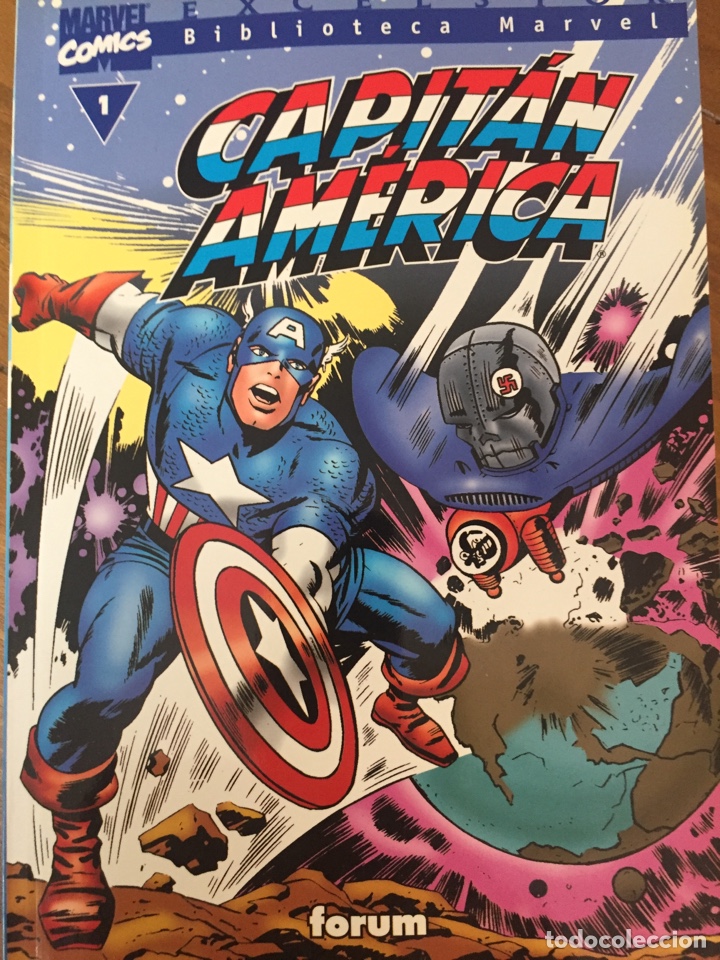 C&oacute;mics: Capit&aacute;n Am&eacute;rica. Biblioteca MARVEL Num 1 - Foto 1