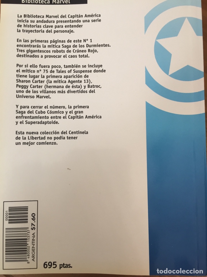 C&oacute;mics: Capit&aacute;n Am&eacute;rica. Biblioteca MARVEL Num 1 - Foto 2