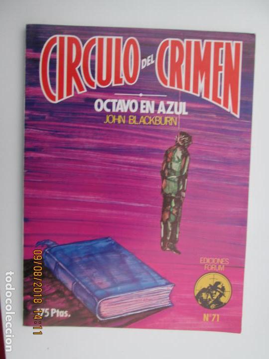 C&oacute;mics: CIRCULO DEL CRIMEN N&ordm; 71 - OCTAVO EN AZUL - EDICIONES FORUM - Foto 1