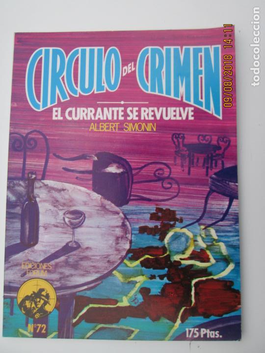 C&oacute;mics: CIRCULO DEL CRIMEN N&ordm; 72 - EL CURRANTE SE REVUELVE  - EDICIONES FORUM - Foto 1