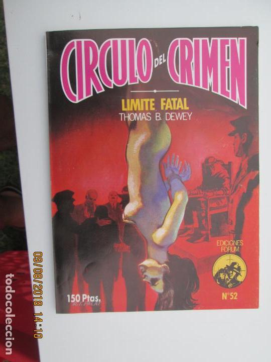 C&oacute;mics: CIRCULO DEL CRIMEN N&ordm; 52 - LIMITE FATAL  - EDICIONES FORUM - Foto 1