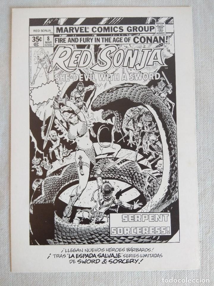 C&oacute;mics: LAMINA/PORTADA COMIC RED SONJA/FORUM-MARVEL. - Foto 1
