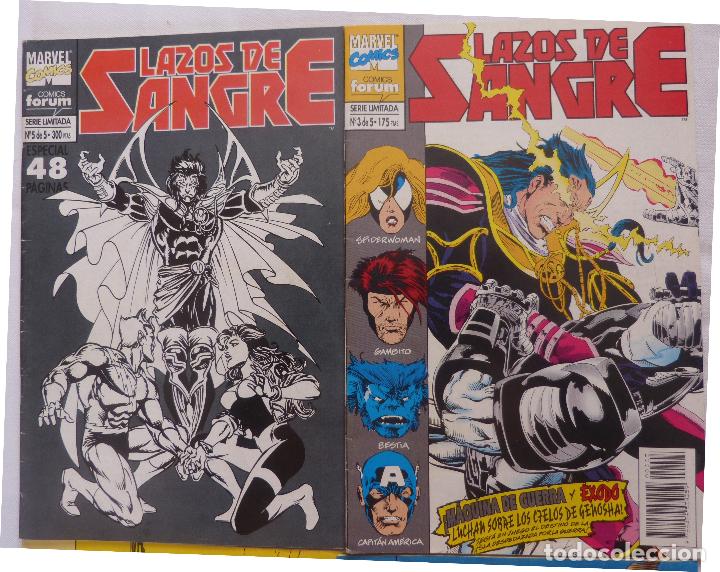 C&oacute;mics: COMICS LAZOS DE SANGRE,NUMEROS 2,3,4,5 DE 5,Marvel comics,A&ntilde;o 1994 - Foto 4