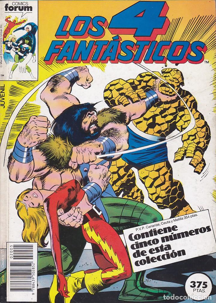 C&oacute;mics: COMIC RETAPADO LOS 4 FANTASTICOS DE LOS NUMEROS 71 AL 75 EDITORIAL FORUM - Foto 1