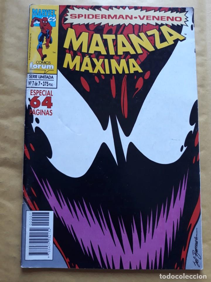 C&oacute;mics: SPIDERMAN VENENO MATANZA MAXIMA 7 DE 7 FORUM MARVEL - Foto 1