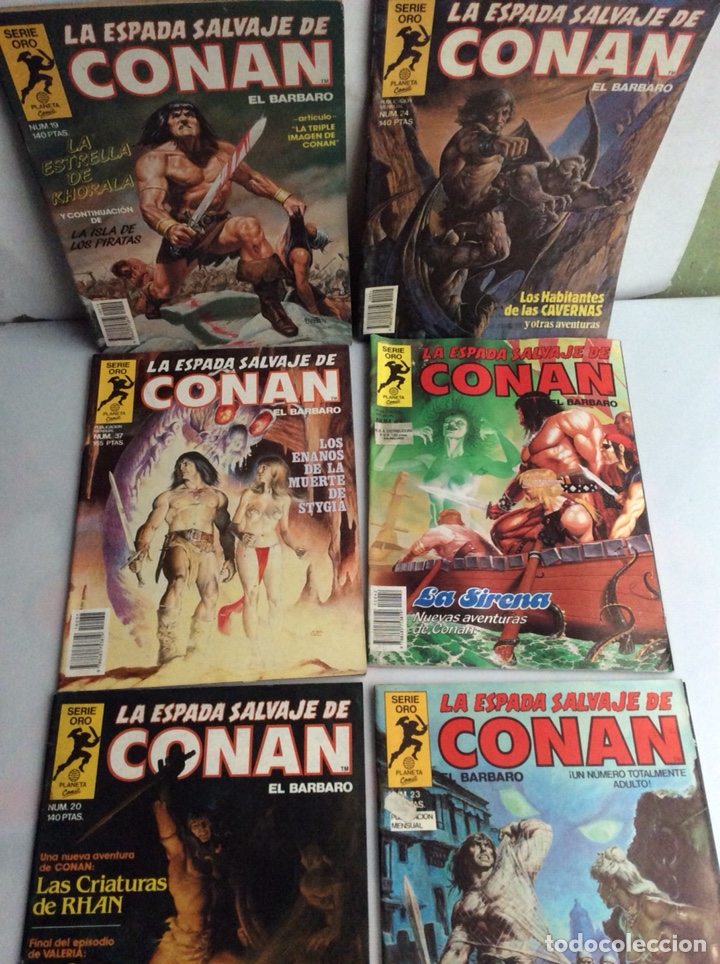 C&oacute;mics: LA ESPADA SALVAJE DE CONAN , LOTE DE 6 EJEMPLARES - Foto 1