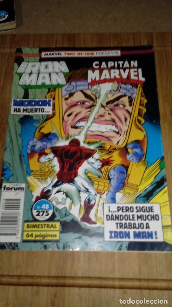 C&oacute;mics: Iron Man Capitan Marvel N&ordm; 48 Marvel two in one FORUM - Foto 1